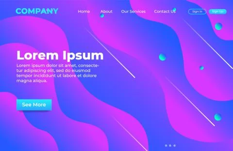 Abstract background design with dynamic wavy fluid shape composition 스톡 일러스트