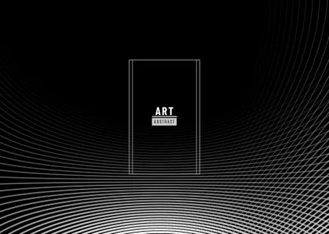 Abstract background design. Fluid flow grey gradient with geometric lines and イラスト素材