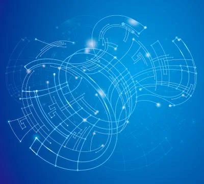 Abstract background design. Future virtual network concept. Stock Illustration