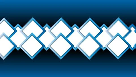 Abstract Background Design with Geometric Blue and White Diamond Pattern Stock Illustration