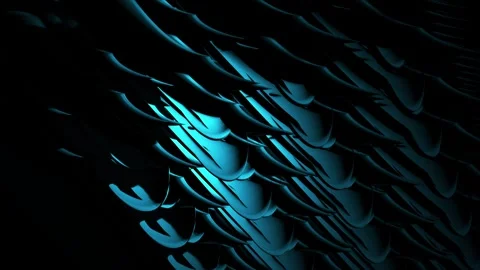 Abstract background design, glass shape with color refraction effect, 4k seamles Stock Footage 328028535
