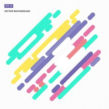 Abstract background design graphic element rounded colorful Stock Illustration