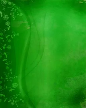 Abstract background design, green, flower Stock Illustration