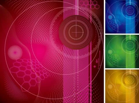 Abstract background design. The image consists of four colors. Stock Illustration