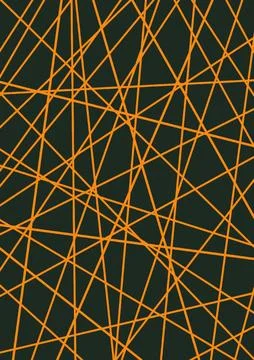 Abstract background for design, many orange intersecting lines Stock Illustration