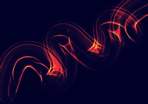 Abstract background for design in orange colors on black blue background Stock Illustration