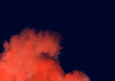 Abstract background for design with orange haze on dark black blue background Stock Illustration