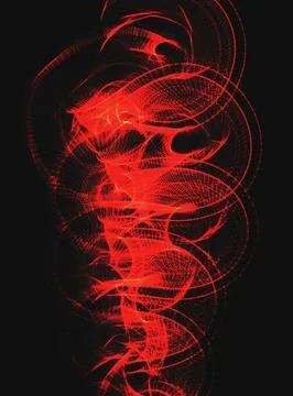 Abstract background for design in red color on black background Stock Illustration