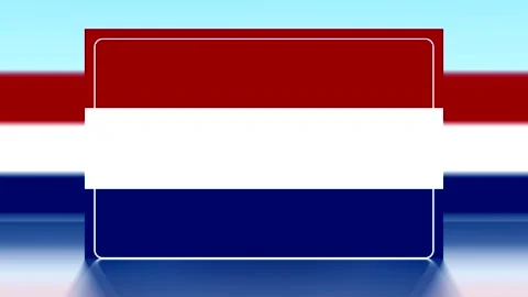 Abstract background design with red white and blue horizontal stripes and a.. Vídeos de archivo 343643247