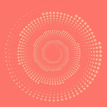 Abstract background. Design spiral dots backdrop. Stock Illustration