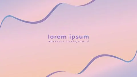 Abstract Background Design Template. Wavy Shapes Composition Concept. Muted.. Illustrazione stock