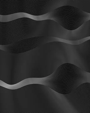 Abstract background design with thin wavy lines in black and minimalist gradient 스톡 일러스트