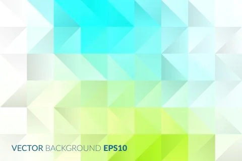 Abstract background design, vector eco green turquoise polygonal elements for Stock Illustration