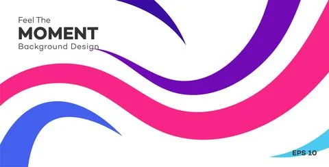Abstract background design with vibrant, flowing Stock Illustration