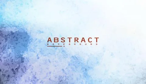 Abstract background design with watercolor texture in soft blue and white Stock Illustration