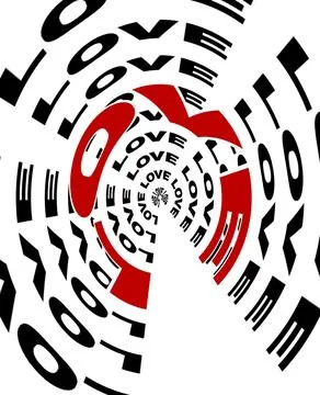 Abstract background for design with the word love in a circle Stock Illustration