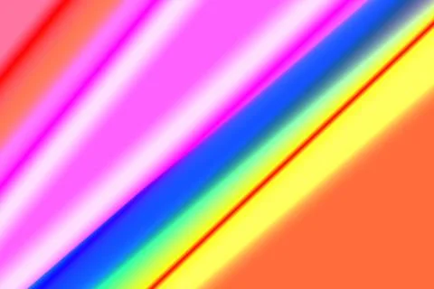 Abstract background with diagonal blue, yellow red and green lines Stock Illustration