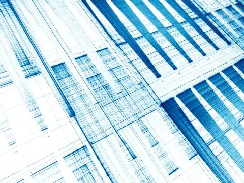 Abstract background with diagonal grid - digitally generated image Stock Illustration