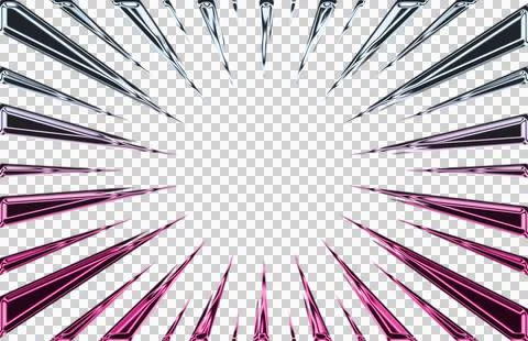 Abstract background with diagonal stripes in neon green and magenta transparent Stock Illustration