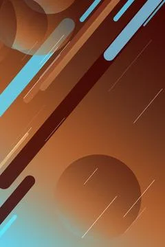 Abstract background with diagonal stripes, thin light lines, and glowing ci.. Stock Illustration