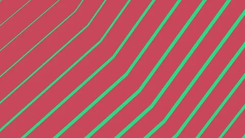 Abstract background with diagonal teal stripes on pink 库存插图