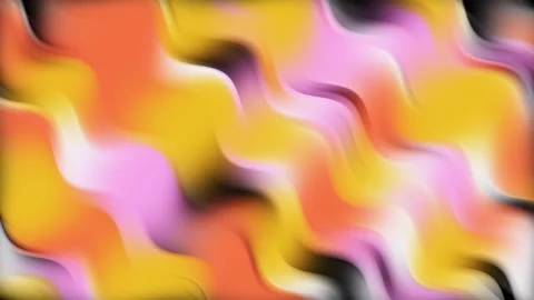 Abstract background with diagonal, wavy, yellow, pink, orange, and white gradien Stock Footage 285947933