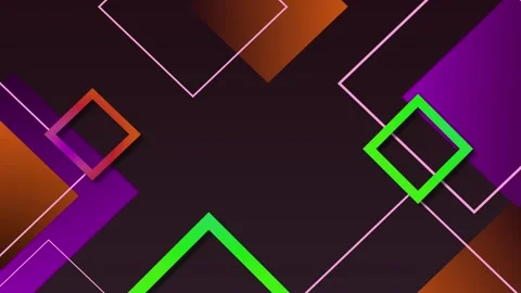 Abstract background with diamond frames and diagonal lines on a modern geom.. 動画素材 336752349