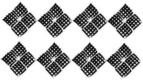 Abstract background with diamond shaped grids drawn with ink, crossed lines Stock Illustration