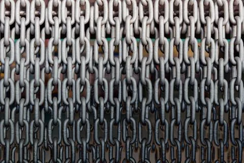 Abstract background, Difference colorful background, colorful of curtain chain. Stock Photos