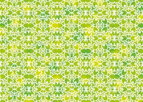 Abstract background from different green leaves from trees and flowers Stock Illustration