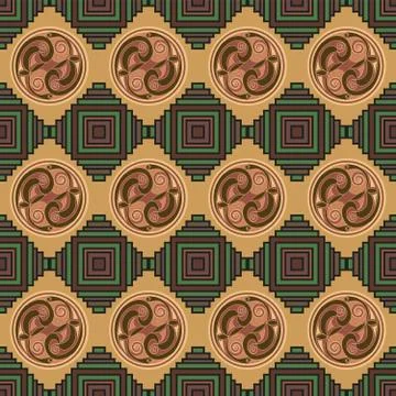 Abstract background with different patterns for fabrics, decoration and other Stock Illustration