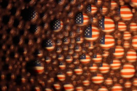 Abstract background different rare pomp colors flag lights Stock Photos