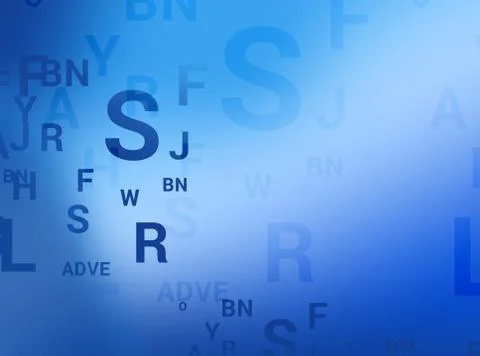 Abstract background is with the different symbols of letters Illustrazione stock