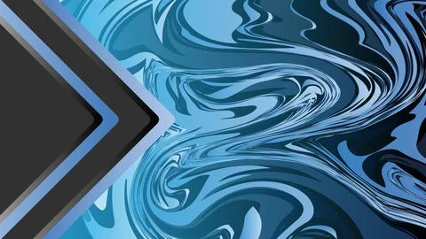 Abstract Background Digital Art With Vibrant Blue Colors and Swirling Pattern Stock Illustration