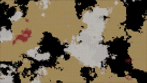 Abstract Background Digital Camouflage With Dots Version B3 Stock Footage 127471402