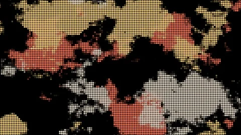 Abstract Background Digital Camouflage With Dots Version B6 Stock Footage 127472661