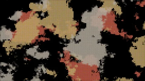 Abstract Background Digital Camouflage With Dots Version B5 Stock Footage 127473027
