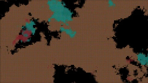 Abstract Background Digital Camouflage With Dots Version B1 Stock Footage 127473649