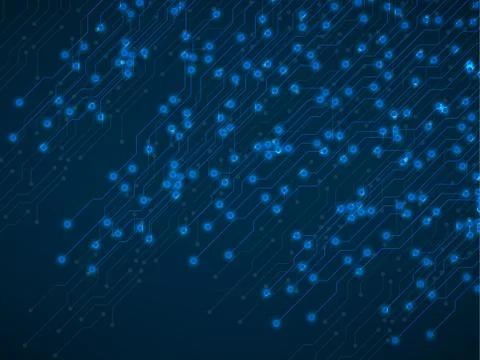 Abstract background with digital circuit board, technology texture. Electroni イラスト素材