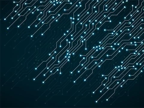 Abstract background with digital circuit board, technology texture. Electroni 스톡 일러스트