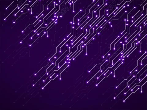 Abstract background with digital circuit board, technology texture. Electroni Stock Illustration