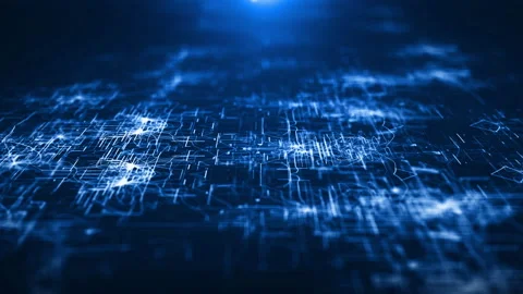 Abstract background digital circuit network floor. Stock Footage 241895961