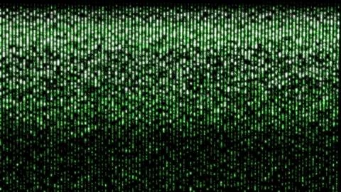 Abstract background, digital data, green matrix Stock Illustration