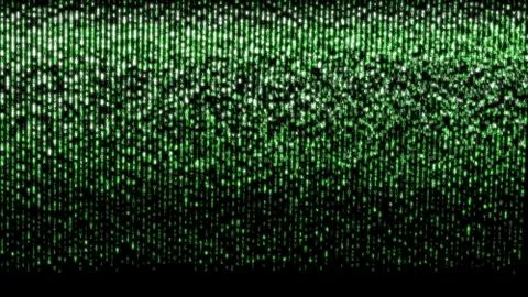 Abstract background, digital data, green matrix イラスト素材