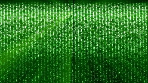 Abstract background, digital data, green matrix Illustrazione stock