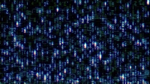 Abstract background, digital data matrix Illustrazione stock