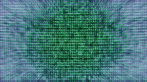 Abstract background, digital data matrix Stock Illustration