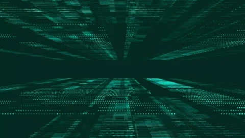 Abstract background with digital data technology graphic grid seamless loop.. Stock Footage 290848649