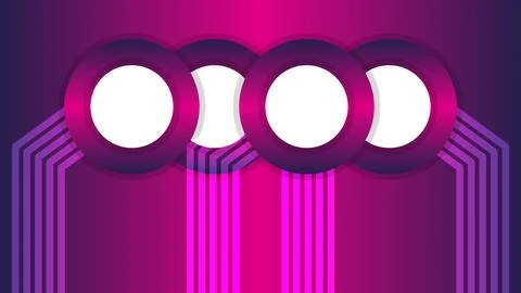 Abstract Background Digital Design with Vivid Rings and Bright Vertical Lines Ilustración de archivo