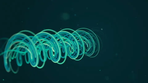 Abstract background. Digital, electronic tornado, vortex. Stock Footage 94481649